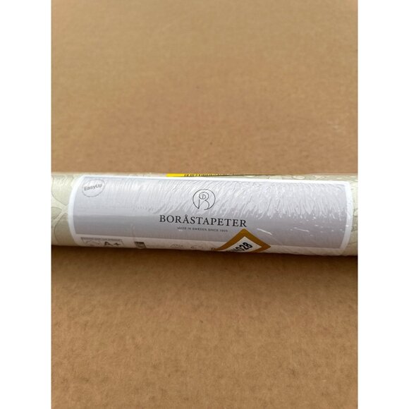 New Boråstapeter Vildvin Wallpaper Roll Stone Beige Leaf Neutral Retail $264 - Picture 8 of 12